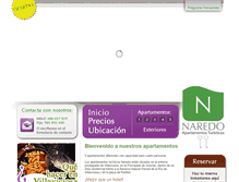 Tablet Screenshot of apartamentos-naredo.es